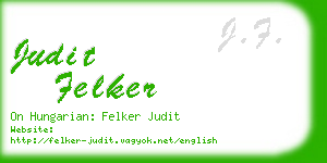 judit felker business card